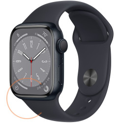 Apple Watch S8 GPS 41mm Midnight Aluminium Case with Midnight Sport Band