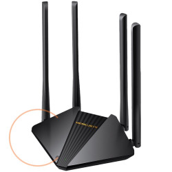 AC1200 Dual-Band Wi-Fi Gigabit RouterSPEED: 300 Mbps at 2.4 GHz + 867 Mbps at 5 GHz SPEC:  4× Fixed External Antennas