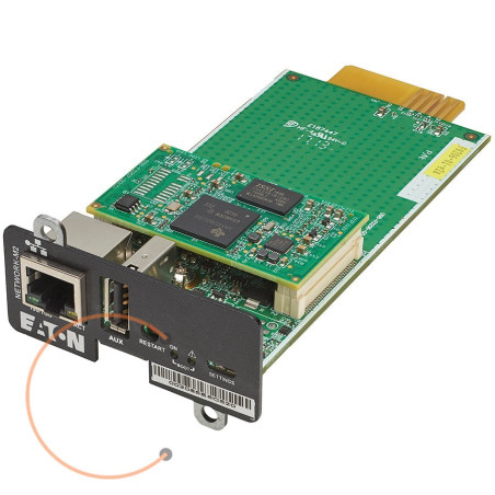 Eaton Gigabit Network Card  Ethernet 10/100/1000BaseT  Web/SNMP communications  UPS Supported: 5SC rack or RT