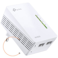 TP-Link AV600 Powerline Wi-FI ,Qualcomm, 300Mbps at 2.4GHz,802.11b/g/n,600Mbps Powerline,HomePlug AV,2 Fast Ports,Plug and Play,