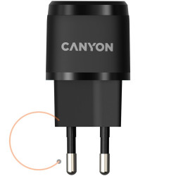 CANYON H-20-05, PD 20W Input: 100V-240V, Output: 1 port charge: USB-C:PD 20W 