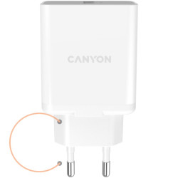 CANYON H-36-01, QC3.0 36W WALL Charger with 1-USB A   Input: 100V-240V, Output:  USB-A:QC3.0 36W 