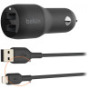 Belkin BOOST CHARGE Dual Car Charger USB-A 24W 