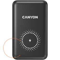 CANYON PB-1001 18W PD+QC 3.0+10W Magnet wireless charger powerbank 10000mAh Li-poly battery